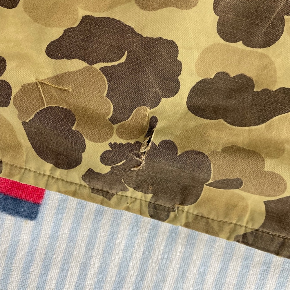 Vintage Columbia Gore-tex duck Camo Camouflage hunting hooded jacket - Picture 15 of 16